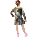 lady Kids  Long Sleeve Velvet Dress View2