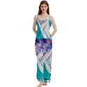 sailing boat Spaghetti Top Long Pants Satin Pajamas Set View1