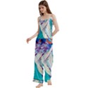 sailing boat Spaghetti Top Long Pants Satin Pajamas Set View2