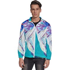 Sailing Boat Men s High Neck Windbreaker