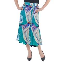 Sailing Boat Midi Mermaid Skirt