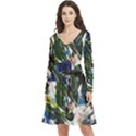 Snow In A City-1-1 Long Sleeve V-neck skater dress with Pockets View1