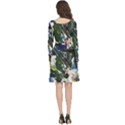 Snow In A City-1-1 Long Sleeve V-neck skater dress with Pockets View4