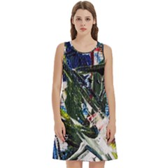 Snow In A City-1-1 Round Neck Sleeve Casual Dress With Pockets