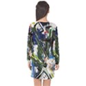 Snow In A City-1-1 Long Sleeve Chiffon Shift Dress  View2