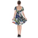 Snow In A City-1-1 Short Sleeve Bardot Dress View2