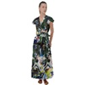 Snow In A City-1-1 Flutter Sleeve Maxi Dress View1