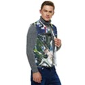 Snow In A City-1-1 Men s Button Up Puffer Vest	 View2