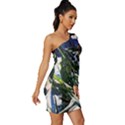 Snow In A City-1-1 Long Sleeve One Shoulder Mini Dress View3