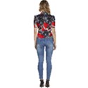 Multiple Desires-1-1 Puffed Short Sleeve Button Up Jacket View4
