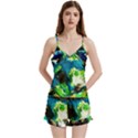 avocado V-Neck Satin Loungewear Set View1