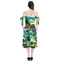 avocado Shoulder Tie Bardot Midi Dress View2