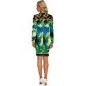 avocado Long Sleeve Shirt Collar Bodycon Dress View4