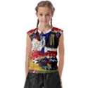 abstract-1 Kids  Raglan Cap Sleeve T-Shirt View1
