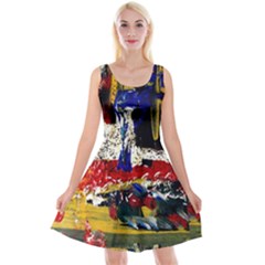 Abstract-1 Reversible Velvet Sleeveless Dress