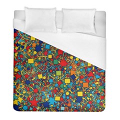 Shapes Pattern Duvet Cover (full/ Double Size)