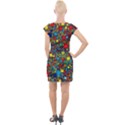 Shapes Pattern Cap Sleeve Bodycon Dress View2