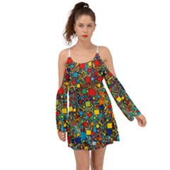 Shapes Pattern Boho Dress