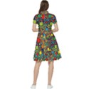 Shapes Pattern Short Sleeve Waist Detail Dress View2