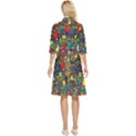 Shapes Pattern Classy Knee Length Dress View4