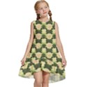 Retro 1880s Flowers Pattern 15 Kids  Frill Swing Dress View1