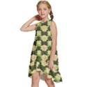 Retro 1880s Flowers Pattern 15 Kids  Frill Swing Dress View2