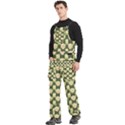 Retro 1880s Flowers Pattern 15 Men s Side Zip Front Pouch Ski And Snowboard Bib Pants	 View2