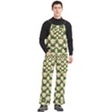 Retro 1880s Flowers Pattern 15 Men s Side Zip Front Pouch Ski And Snowboard Bib Pants	 View3