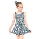 Retro Scandinavian Nordic Flowers Pattern 5 Kids  Skater Dress Swimsuit View1