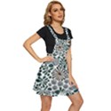 Retro Scandinavian Nordic Flowers Pattern 5 Apron Dress View3