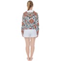 Retro Scandinavian Nordic Flowers Pattern 3 Women s Tie Up Sweat View2