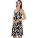 Gothic Leaf Pattern 5 Mini Camis Dress With Pockets View2