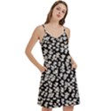 Gothic Leaf Pattern 5 Mini Camis Dress With Pockets View3