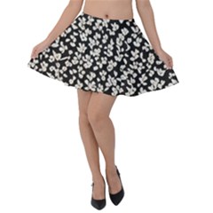 Gothic Leaf Pattern 5 Velvet Skater Skirt