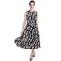 Gothic Leaf Pattern 5 Round Neck Boho Dress View1