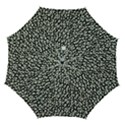 Gothic Leaf Pattern 5 Automatic Folding Umbrella with Case (Medium) View1
