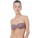 Retro 60s 50s Plaid Pattern 2 Classic Bandeau Bikini Top  View1