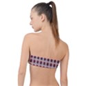 Retro 60s 50s Plaid Pattern 2 Classic Bandeau Bikini Top  View2