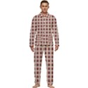 Retro 60s 50s Plaid Pattern 2 Men s Long Sleeve Velvet Pocket Pajamas Set View1