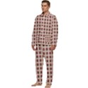 Retro 60s 50s Plaid Pattern 2 Men s Long Sleeve Velvet Pocket Pajamas Set View3