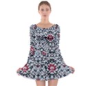 Gothic Leaf Pattern 6 Long Sleeve Skater Dress View1