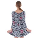 Gothic Leaf Pattern 6 Long Sleeve Skater Dress View2