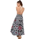 Gothic Leaf Pattern 6 Backless Maxi Beach Dress View2