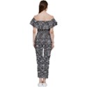 Gothic Leaf Pattern 2 Bardot Ruffle Jumpsuit View4