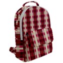 Retro 60s 50s Plaid Pattern 4 Flap Pocket Backpack (Large) View2
