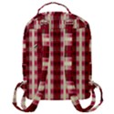 Retro 60s 50s Plaid Pattern 4 Flap Pocket Backpack (Large) View3
