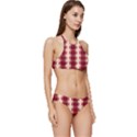 Retro 60s 50s Plaid Pattern 4 Banded Triangle Bikini Set View3