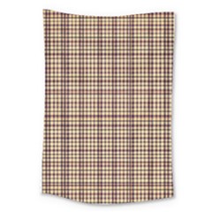 Retro 60s 50s Plaid Pattern 3 Large Tapestry