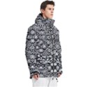 Gothic Leaf Pattern 3 Men s Multi Pockets Zip Ski and Snowboard Waterproof Breathable Jacket View3