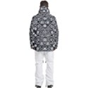Gothic Leaf Pattern 3 Men s Multi Pockets Zip Ski and Snowboard Waterproof Breathable Jacket View4